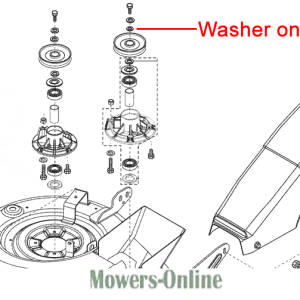 Lawn mower blade washer parts diagram