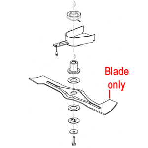 Lawn mower blade assembly diagram