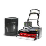 Cobra self-propelled lawn mower with grass collection bag