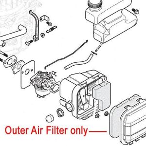 Outer air filter assembly diagram with components
