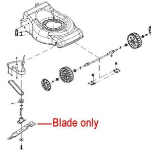 Lawn mower blade assembly diagram exploded view