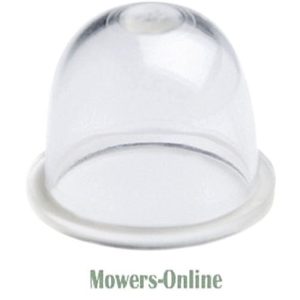 Clear dome lawn mower grass catcher bag