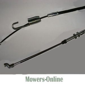 Lawn mower drive cables with springs