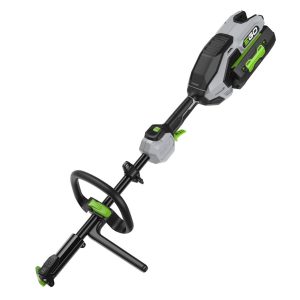 Cordless string trimmer with shaft and head assembly