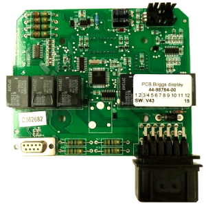 Circuit board assembly for lawn mower control system