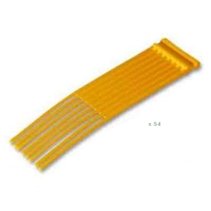 Plastic brush or squeegee tool, yellow