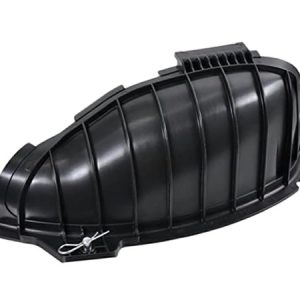 Black plastic motorcycle or ATV fender guard