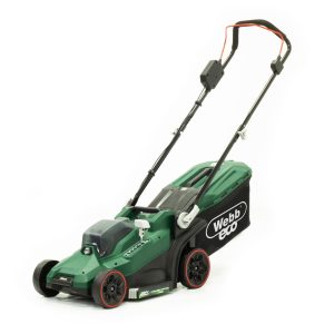 Cordless electric lawn mower with handle