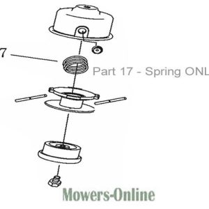 Lawn mower blade spring assembly diagram