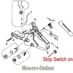 Lawn mower stop switch assembly diagram parts