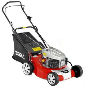 Cobra red and black push lawn mower