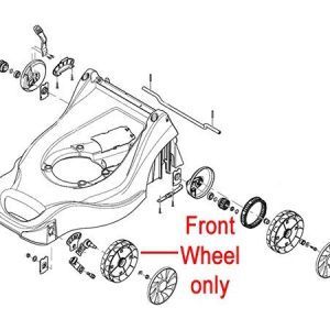 Stroller front wheel assembly diagram