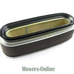Oval air filter element with yellow mesh insert