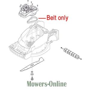 Lawn mower belt replacement parts diagram