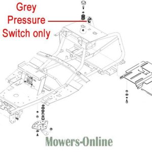 Grey pressure switch lawn mower parts diagram