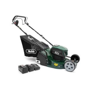 Webb 40V cordless lawn mower with battery