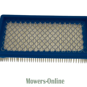 Lawn mower air filter with blue frame