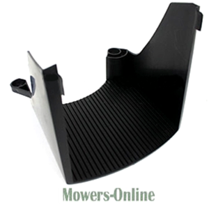Lawn mower grass chute deflector assembly