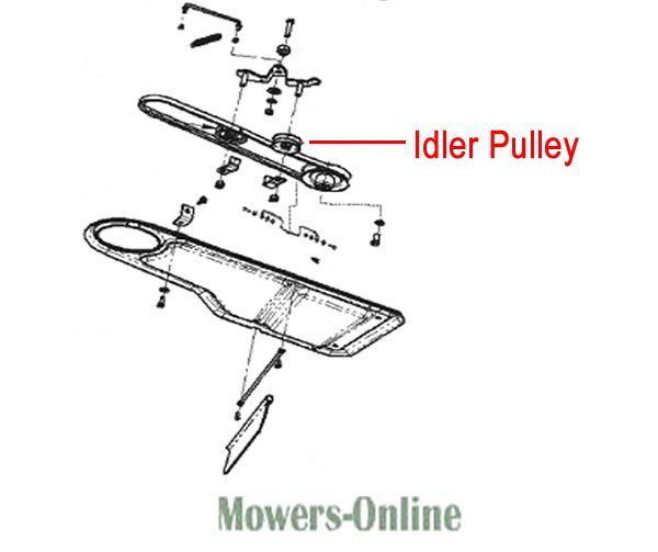 P - Mowers Online Lawn mower idler pulley assembly diagram