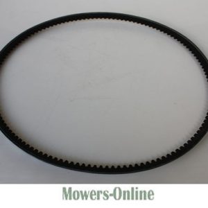 Toothed rubber drive belt for lawn mower