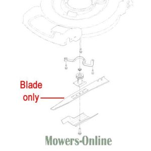Lawn mower blade replacement parts diagram