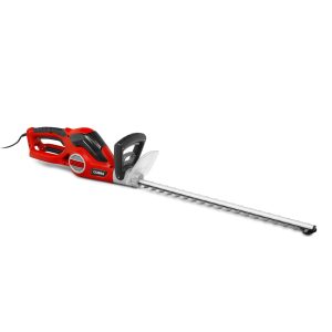 Electric hedge trimmer with long cutting blade