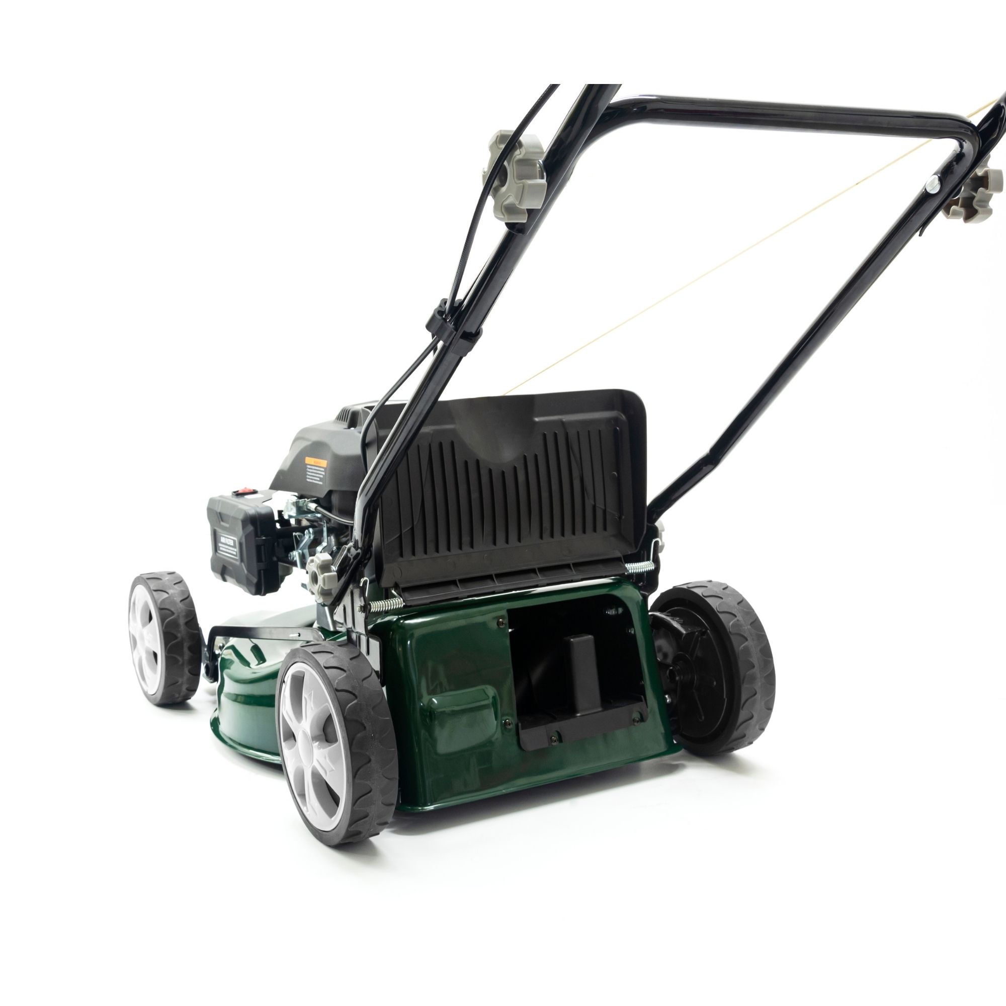 sgev2svobar.jpg - Mowers Online Scarifier lawn mower with grass collection box