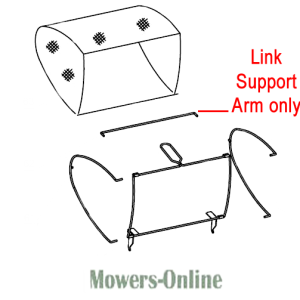 Lawn mower link support arm replacement part