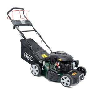 Rear tine tiller with engine and handles