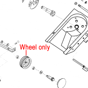 Lawn mower wheel assembly diagram parts
