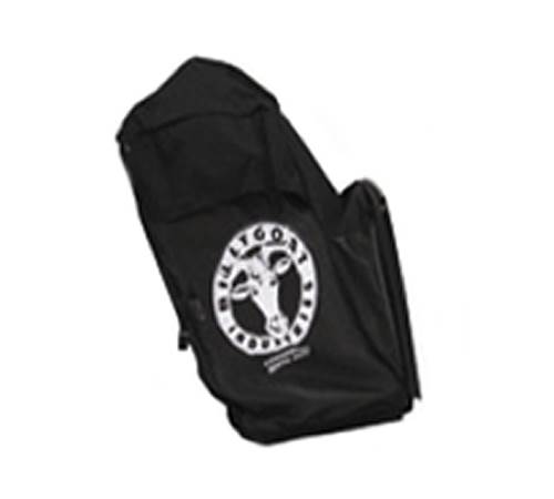 uacswnp1trt.jpg - Mowers Online Black backpack with white circular logo patch