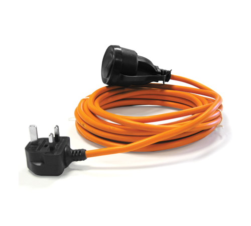 uk5h3cikgxu.png - Mowers Online Orange extension power cord with black plugs