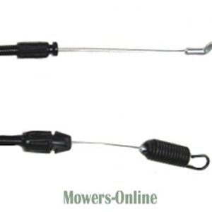 Lawn mower throttle cables with connectors