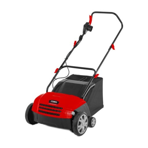 P - Mowers Online Red electric lawn scarifier with handle