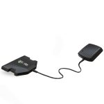 Solar panel charging dock with cable connection