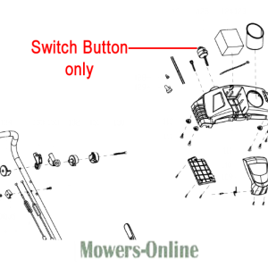 Switch button parts diagram for lawn mower