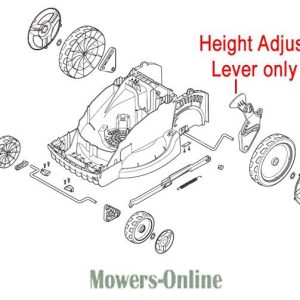 Lawn mower exploded view diagram parts