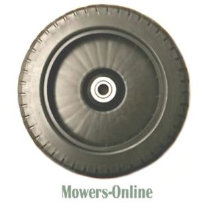Pneumatic rubber wheel with metal rim and bearing