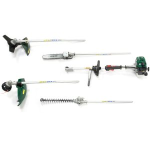 String trimmer and hedge trimmer attachment heads