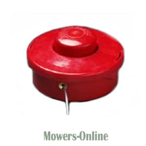 Red trimmer head with spool and cutting line