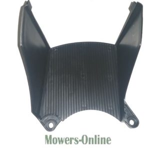 Lawn mower grass deflector chute assembly
