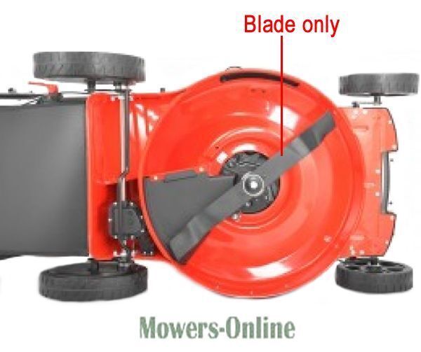 P - Mowers Online Lawn mower blade replacement part, top view