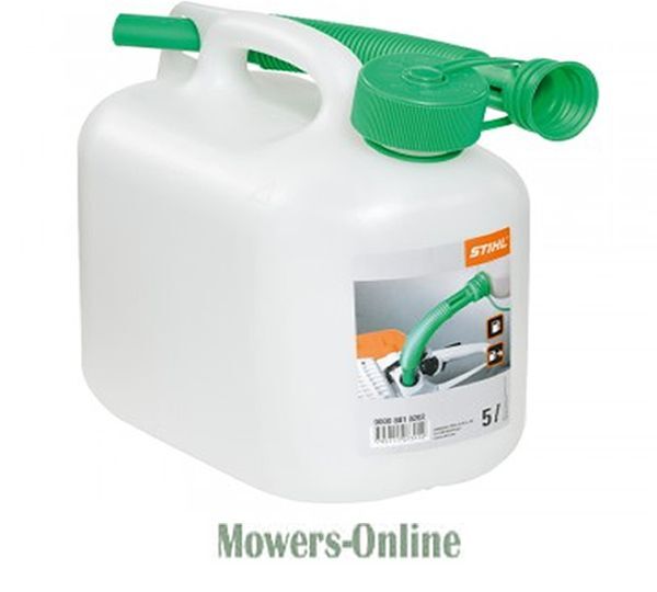 P - Mowers Online STIHL 5-litre fuel jerry can with green spout