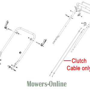 Clutch cable assembly for lawn mower