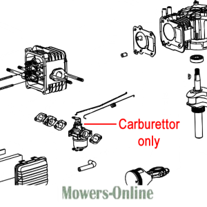 Small engine carburetor replacement parts diagram