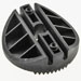 Lawn mower engine pulley with cooling fins